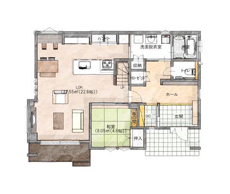 長方形 家|長方形間取りのおしゃれで機能的な平屋｜30坪で家族向けの動線 